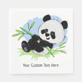 Niedliche Panda-Papierservietten Serviette