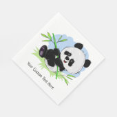 Niedliche Panda-Papierservietten Serviette (Ecke)
