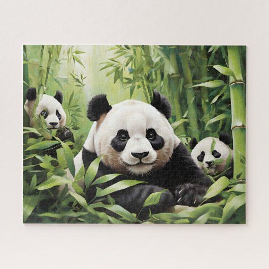 Niedliche Panda Puzzle (Horizontal)