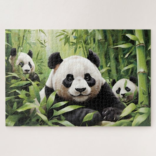 Niedliche Panda Puzzle (Horizontal)