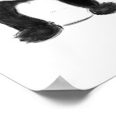 Niedliche Panda-Skizze Poster (Ecke)