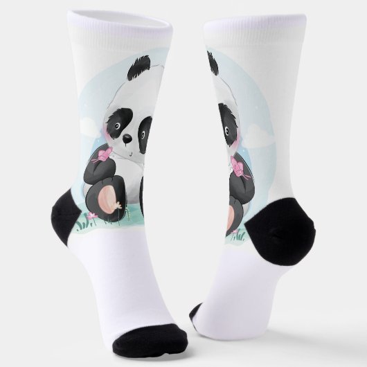 Niedliche Panda-Socken Socken (Gewinkelt)
