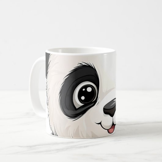 Niedliche Panda-Tasse Kaffeetasse (Vorderseite Links)