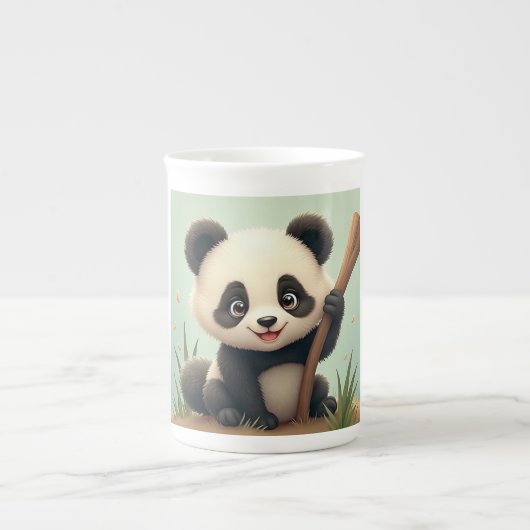 niedliche Panda-Tasse Porzellantasse (Vorderseite)