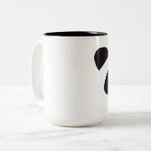 Niedliche Panda-Tasse Zweifarbige Tasse (Vorderseite Links)