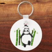 Niedliche Panda-Tinte zeichnend Schlüsselanhänger (Vorderseite)