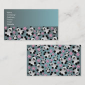 Niedliche Panda-und Blumen-Muster-Geschäfts-Karte Visitenkarte (Vorne/Hinten)