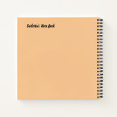 Niedliche Panda- und Blumenrahmen Notizblock (Rückseite)