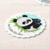 Niedliche Panda-Untersetzer für benutzerdefinierte Untersetzer (angewinkelt)