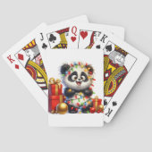 Niedliche Panda Weihnachtskarten Spielkarten (Rückseite)