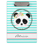 Niedliche Panda-Zwischenablage Klemmbrett (Vorderseite)