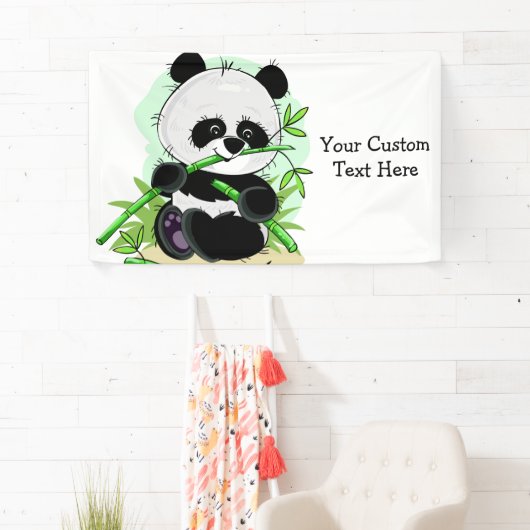 Niedliche Pandas-Banner für Text und Farbe Banner (Insitu)