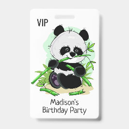 Niedliche Pandas-benutzerdefinierte Abzeichen Ausweis