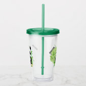 Niedliche Pandas-individuelle Name-Tumoren 2/2 Acryltrinkbecher (Rechts)