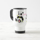 Niedliche Pandas-Kaffee-Tasse Reisebecher (Vorderseite Links)
