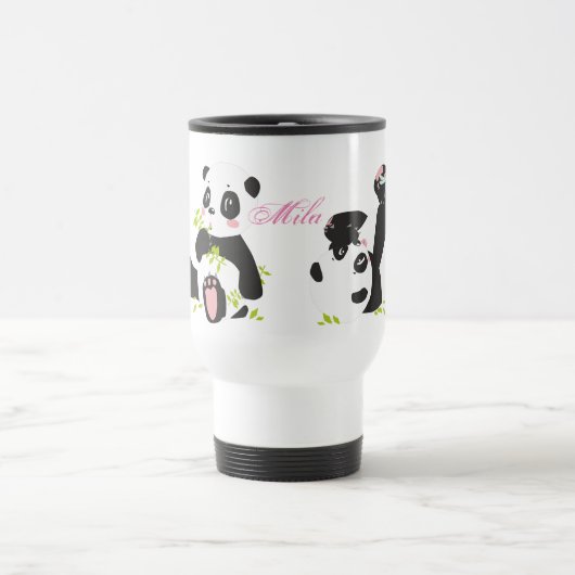 Niedliche Pandas-Kaffee-Tasse Reisebecher (Mittel)