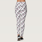 Niedliche Pandas mit rosa Herzen Leggings (Rückseite)