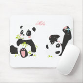 Niedliche Pandas Mousepad (Mit Mouse)