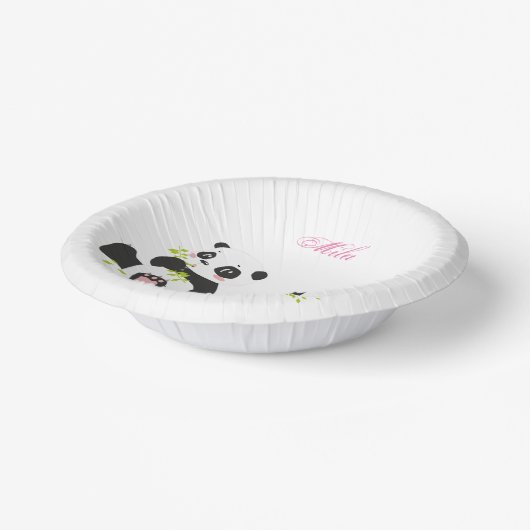 Niedliche Pandas Pappteller (Gewinkelt)