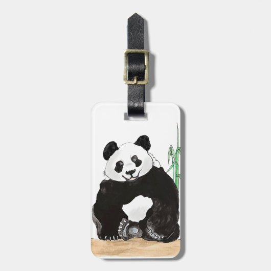 Niedliche Pandas-Regel Gepäckanhänger (Vorderseite vertikal)