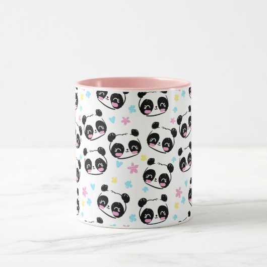Niedliche Pandas-Tasse Tasse (Zentrum)