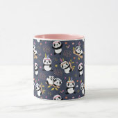 Niedliche Pandas-Tasse Tasse (Zentrum)