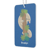 Niedliche Pangolin-Vorführung Autolufterfrischer (Links)