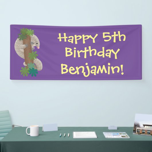 Niedliche Pangolin-Vorführung Banner (Messe)