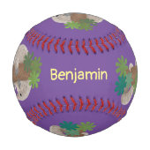 Niedliche Pangolin-Vorführung Baseball (Vorderseite)