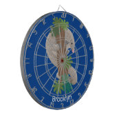 Niedliche Pangolin-Vorführung Dartscheibe (Vorderseite Links)