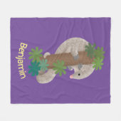 Niedliche Pangolin-Vorführung Fleecedecke (Vorderseite (Horizontal))