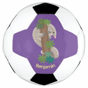 Niedliche Pangolin-Vorführung Fußball