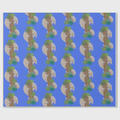 Niedliche Pangolin-Vorführung Geschenkpapier (Flach)