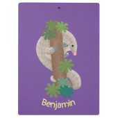 Niedliche Pangolin-Vorführung Klemmbrett (Rückseite)
