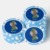 Niedliche Pangolin-Vorführung Pokerchips (Stapel)