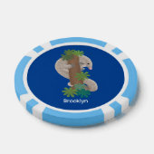 Niedliche Pangolin-Vorführung Pokerchips (Einzeln)