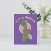 Niedliche Pangolin-Vorführung Postkarte (Stehend Vorderseite)