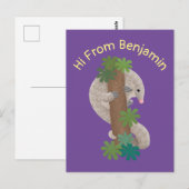 Niedliche Pangolin-Vorführung Postkarte (Vorne/Hinten)