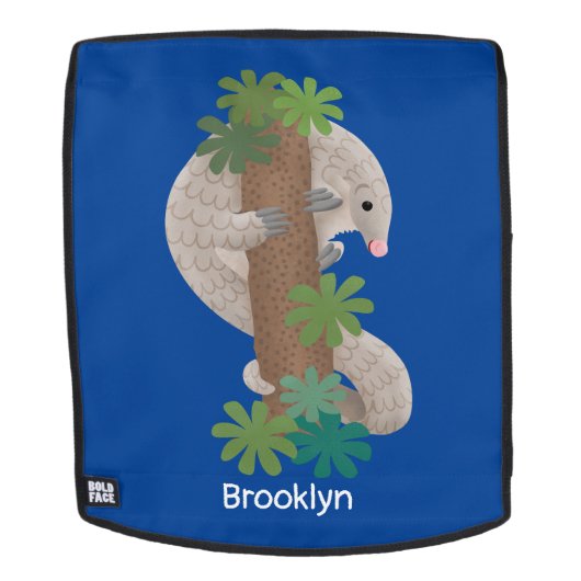 Niedliche Pangolin-Vorführung Rucksack (Abnehmbare Front)