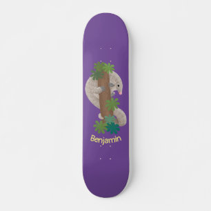 Niedliche Pangolin-Vorführung Skateboard
