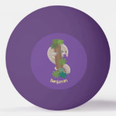 Niedliche Pangolin-Vorführung Tischtennisball (Rückseite)