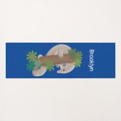Niedliche Pangolin-Vorführung Yogamatte (Rückseite (Horizontal))