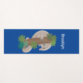 Niedliche Pangolin-Vorführung Yogamatte (Vorderseite (Horizontal))