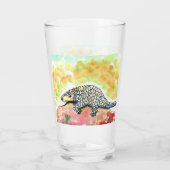 Niedliche Pangolinmalerei Glas (Rückseite)