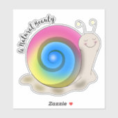 Niedliche Pansexual Prix Snail Aufkleber (Blatt)