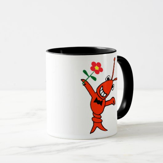 Niedliche Panzerkrebse/Hummer in der Tasse (VorderseiteRechts)