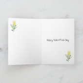 Niedliche Papageienkarte mit schwarzen Kakados Dankeskarte (Innenseite)