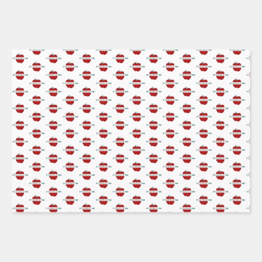 Niedliche Papierblätter für Apple Quote Geschenkpapier Set (Vorderseite)