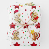 Niedliche Papierblätter für Weihnachtsmäntel Geschenkpapier Set (Beispiel)