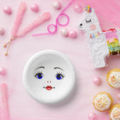 Niedliche Papierschüsseln, rot, weiß und blau Pappteller (Party)